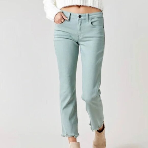 Harper Heritage Sage High Waisted Cropped Flare Jeans 28 - Picture 1 of 10